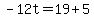 -12t=19%2B5