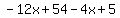 -12x%2B54-4x%2B5