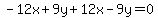 -12x%2B9y%2B12x-9y=0