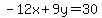 \"-12x%2B9y=30\"