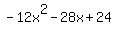 -12x%5E2-28x%2B24