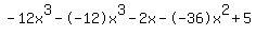 -12x%5E3+-+-12x%5E3+-+2x+-+-36x%5E2+%2B+5