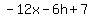 -12x-6h%2B7