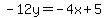 -12y=-4x%2B5