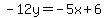 -12y=-5x%2B6