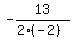 -13%2F%282%2A%28-2%29%29