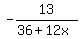 -13%2F%2836%2B12x%29