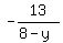 -13%2F%288-y%29
