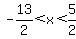 -13%2F2%3Cx%3C5%2F2