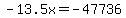 -13.5x=-47736
