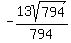-13sqrt%28794%29%2F794