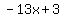 -13x%2B3