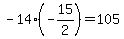 -14%28-15%2F2%29+=+105