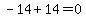 -14%2B14=0