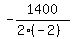 -1400%2F%282%2A%28-2%29%29
