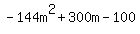 -144m%5E2%2B300m-100