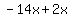 -14x%2B2x