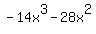 -14x%5E3-28x%5E2