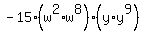 -15%2A%28w%5E2%2Aw%5E8%29%2A%28y%2Ay%5E9%29