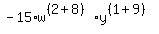 -15%2Aw%5E%28%282%2B8%29%29%2Ay%5E%28%281%2B9%29%29