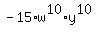 -15%2Aw%5E10%2Ay%5E10