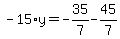 -15%2Ay=-35%2F7-45%2F7