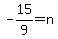 -15%2F9=n