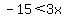 -15%3C3x
