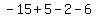 -15+%2B+5+-+2+-+6