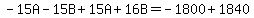 -15A-15B%2B15A%2B16B=-1800%2B1840