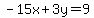 -15x%2B3y=9