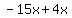 -15x%2B4x