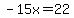 -15x+=+22