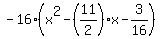 -16%28x%5E2-%2811%2F2%29x-3%2F16%29