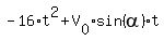 -16%2At%5E2%2BV%5B0%5D%2Asin%28alpha%29%2At
