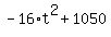 -16%2At%5E2+%2B+1050