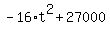 -16%2At%5E2+%2B+27000