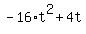 -16%2At%5E2+%2B+4t