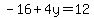 -16%2B4y=12