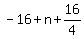 -16%2Bn%2B16%2F4