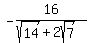 -16%2F%28sqrt%2814%29%2B2sqrt%287%29%29