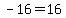 -16=16