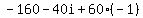 -160-40i%2B60%28-1%29