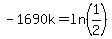 -1690k=ln%281%2F2%29