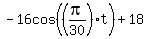 -16cos%28%28pi%2F30%29t%29%2B18