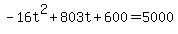 -16t%5E2%2B803t%2B600=5000