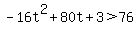 -16t%5E2%2B80t%2B3%3E76