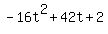 -16t%5E2+%2B+42t+%2B+2