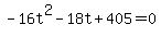 -16t%5E2-18t%2B405=0