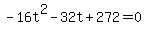 -16t%5E2-32t%2B+272+=+0